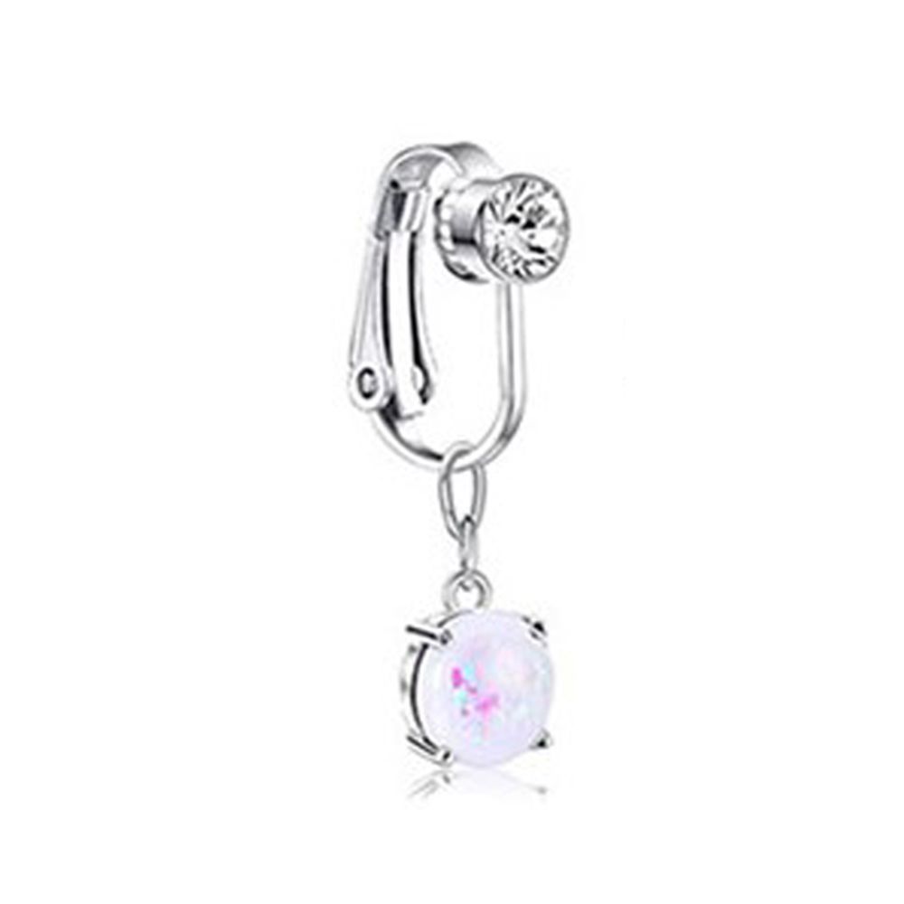 Body Jewelry Belly Button Rings - アクセサリー女性用クリップオンイヤリング軟骨クリップノンピアスへそリングフェイクベリーリングフェイクベリーピアスボディジュエリー