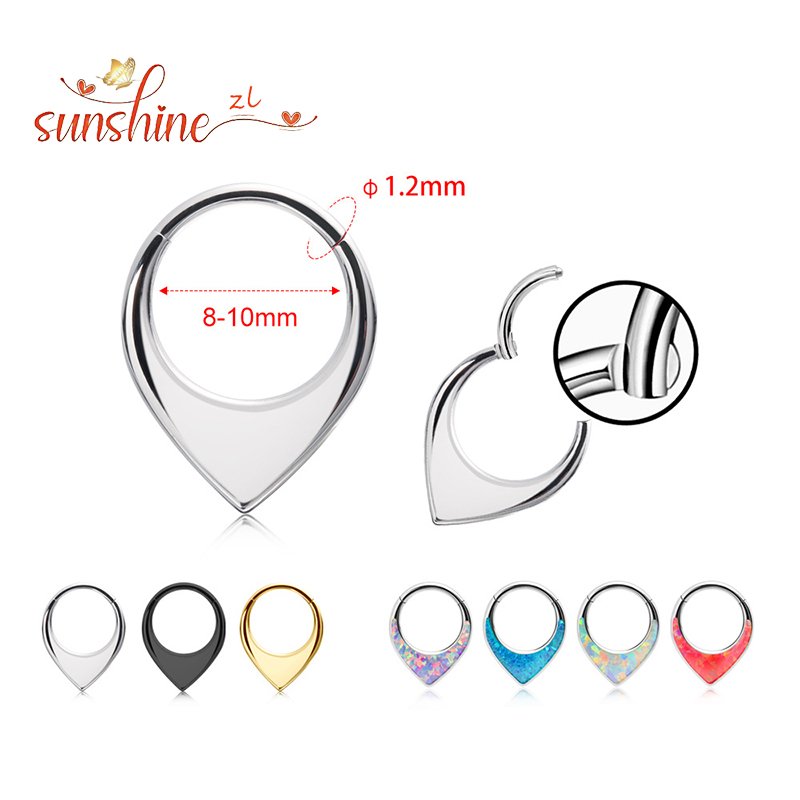 1PS ステンレス製 高品質 ウォータードロップ セプタムピ - Body Jewelry Quality のレビューと価格