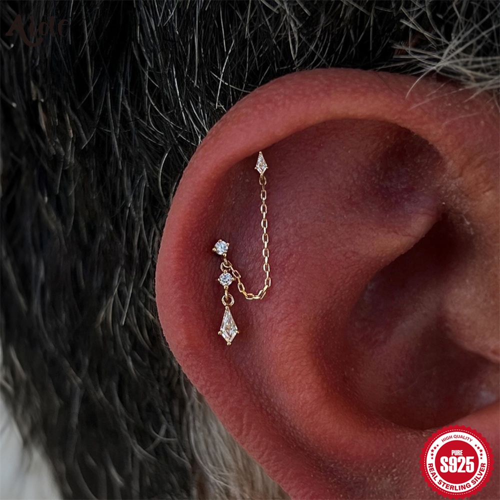 Aide 925 スターリングシルバーシングル 1PC タッ - Body Jewelry Ear のレビューと価格