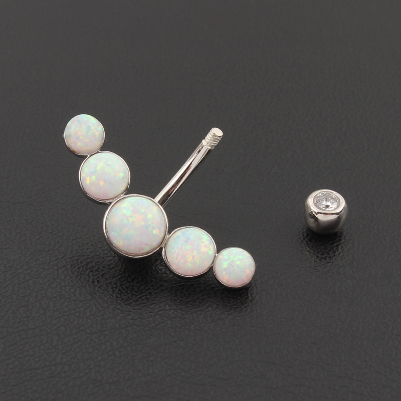 へそピアス 925スターリングシルバー製 ネーバルバー イミ - Body Jewelry Materials のレビューと価格
