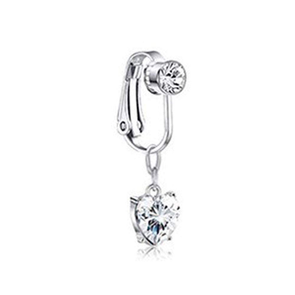 アクセサリークリップオンイヤリング軟骨クリップへそリングフェ - Body Jewelry Belly Button Rings のレビューと価格