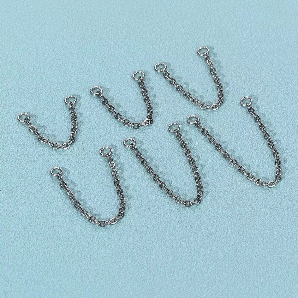 ファッションチタンノーズチェーン ダブルチェーン 三層チェー - Body Jewelry Ear のレビューと価格