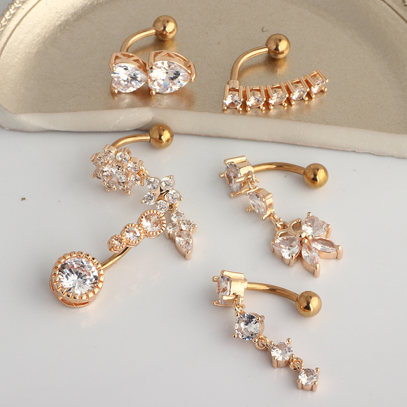 へそピアス ダングルベリーリング サージカルステンレス 14 - Body Jewelry Belly Button Rings のレビューと価格