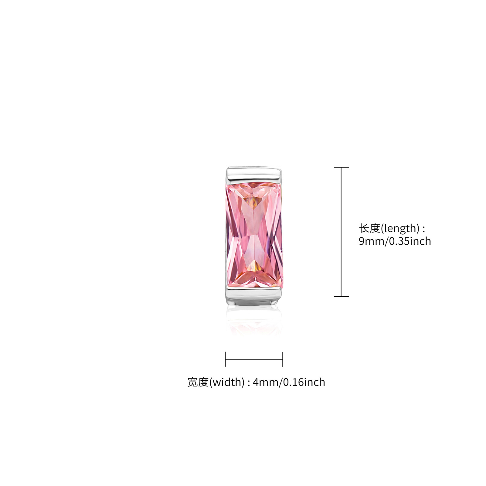 高品質シングルトゥースヨーロピアンスタイル縦型大型ジルコニア - Body Jewelry Quality のレビューと価格