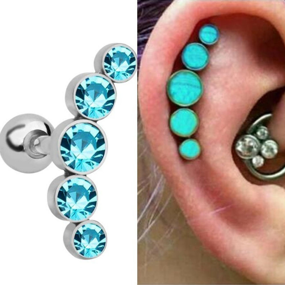 1個入り ファッション 16G ステンレス鋼 バー スタッド - Body Jewelry Ear のレビューと価格