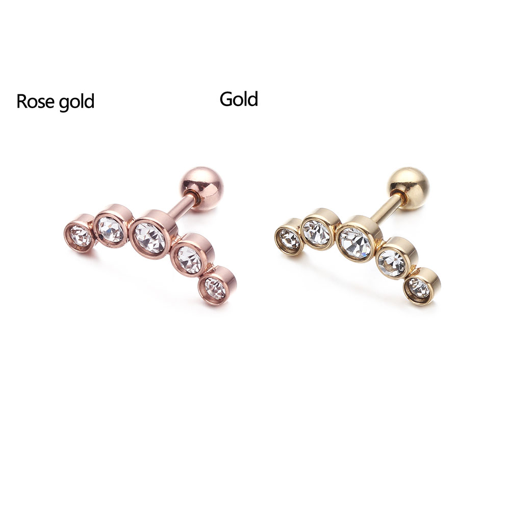1個入り ファッション 16G ステンレス鋼 バー スタッド - Body Jewelry Ear のレビューと価格