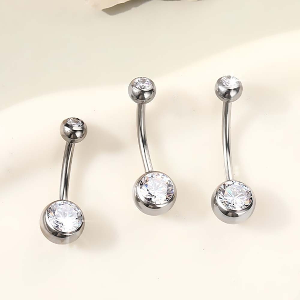 高品質チタン素材のへそピアス、カーブしたダングルデザイン、ボ - Body Jewelry Quality のレビューと価格