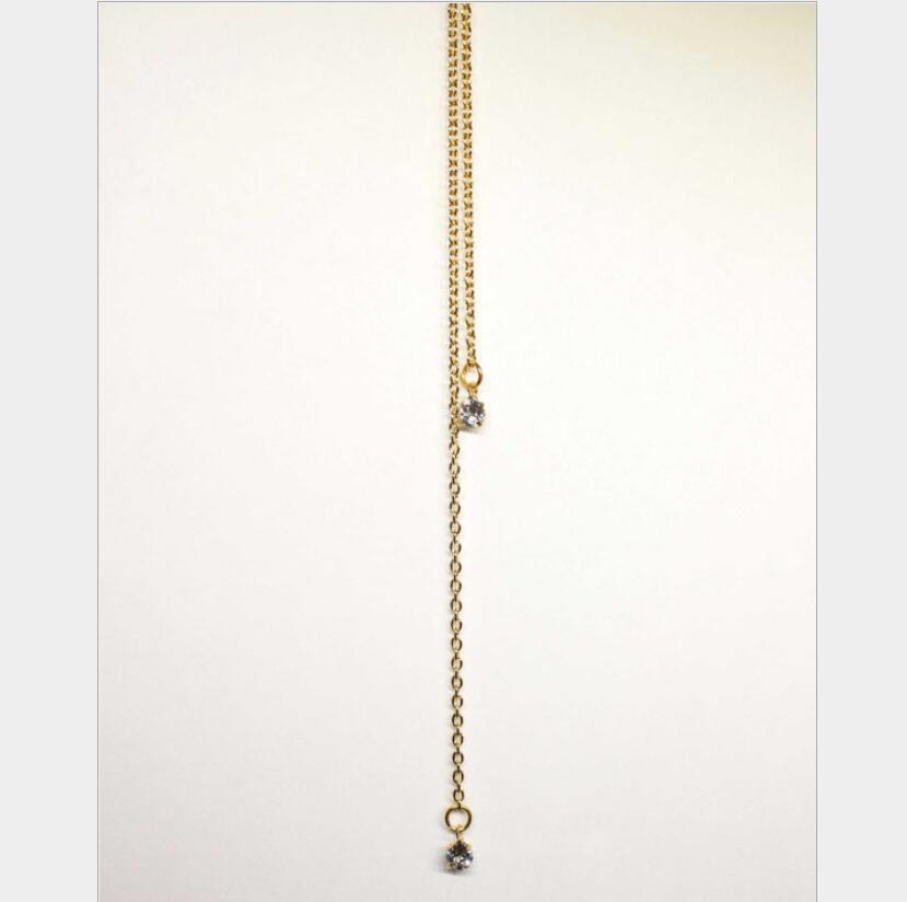 1 PC ゴールデンクリスタルベアバック銀色のペンダントネッ - Body Jewelry Quality のレビューと価格