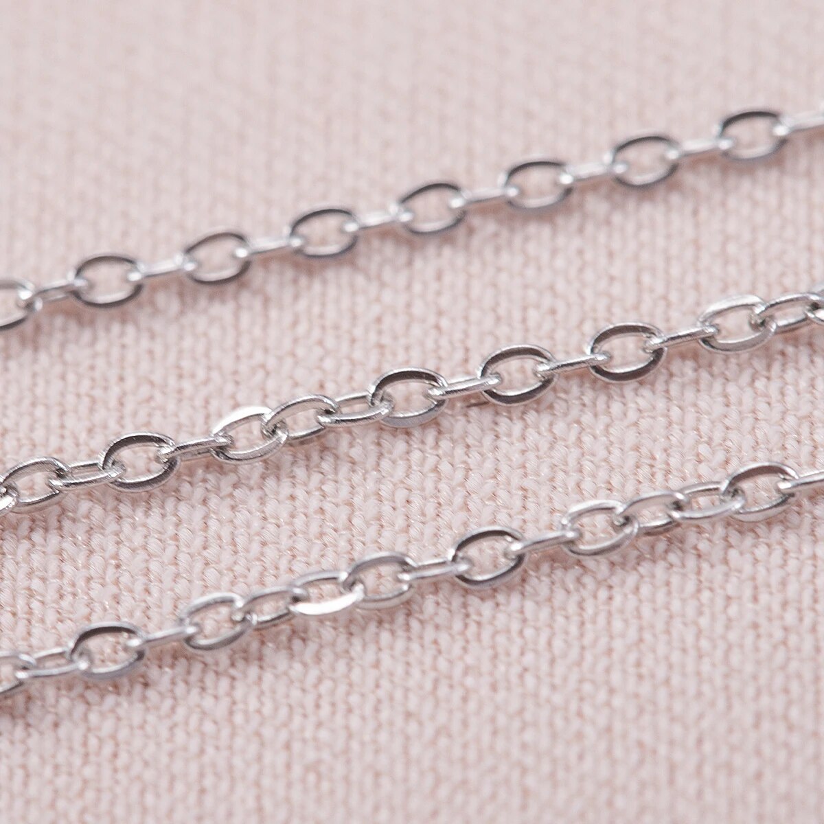 10 メートルステンレス鋼 O 形状薄いチェーン DIY ネ - Body Jewelry のレビューと価格