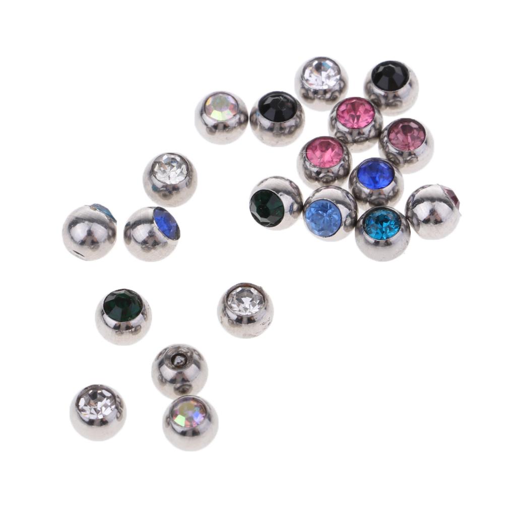 高品質ステンレス鋼ピアスボール交換用ミックスカラー、ピアスジ - Body Jewelry Quality のレビューと価格