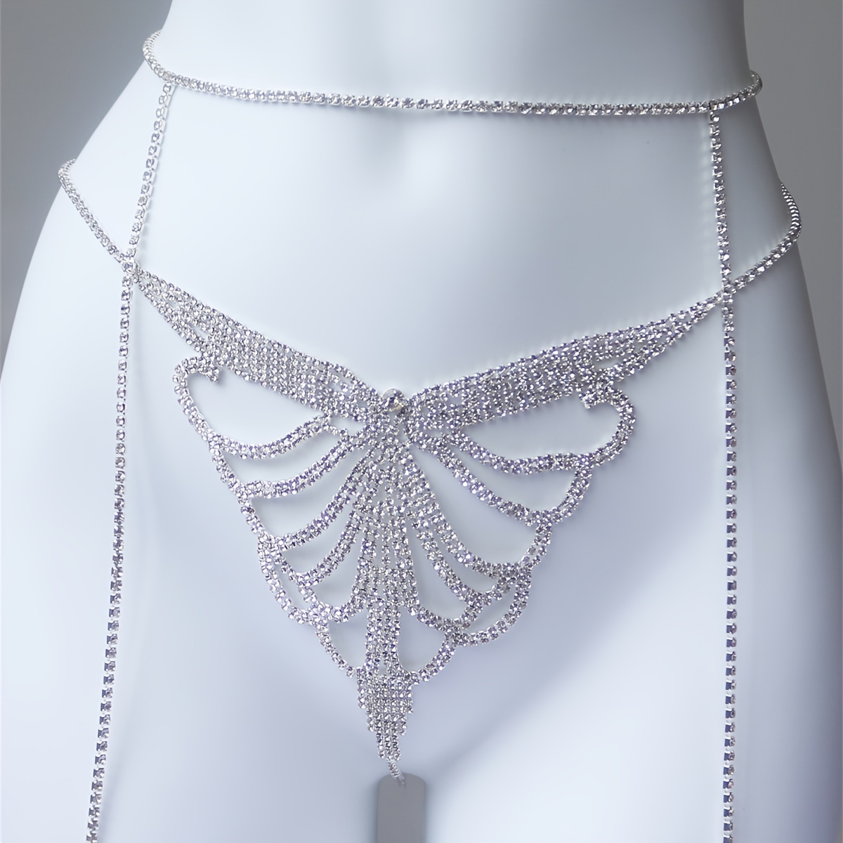 マルチレイヤーラインストーン、スパークリングウエストジュエリ - Body Jewelry のレビューと価格