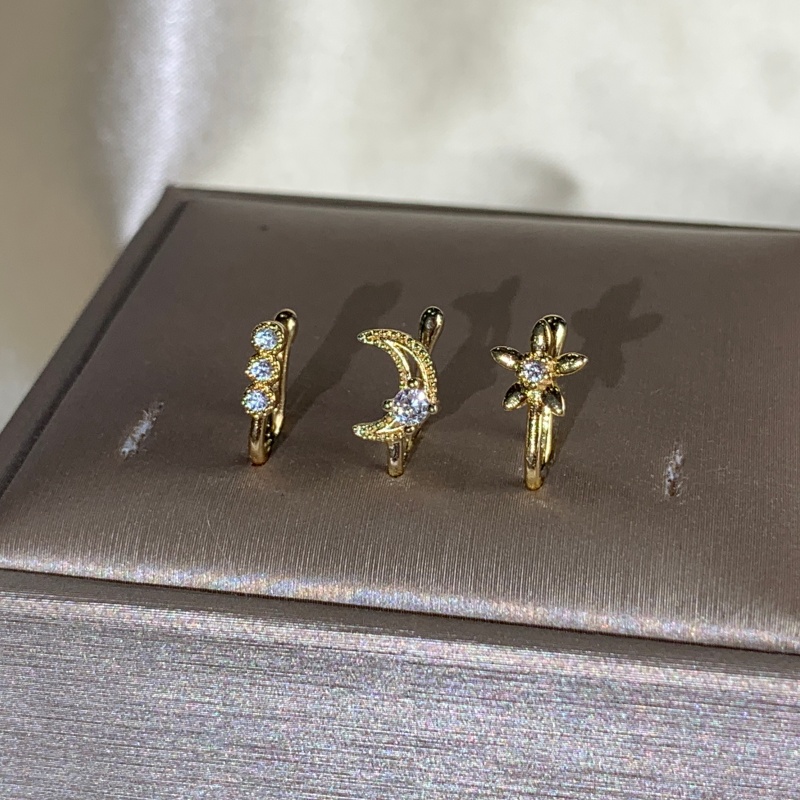 3ピースレトロライトラグジュアリーノーズクリップセット、人工 - Body Jewelry Materials のレビューと価格