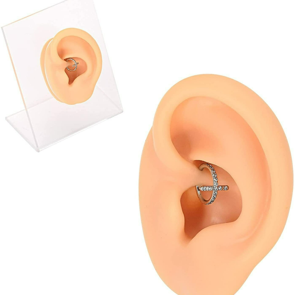 F136チタン製ノーズリング CZクロスヘリックスジュエリー - Body Jewelry のレビューと価格