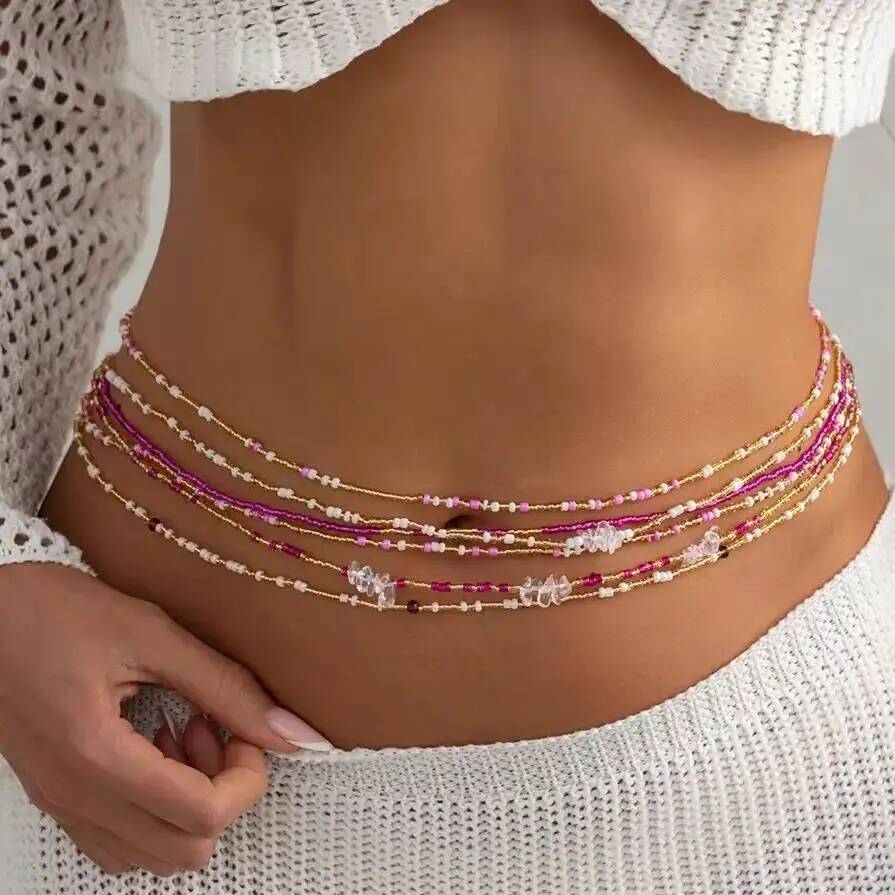SHIXIN 6個セット ボヘミアン カラフル ライスビーズ - Body Jewelry Beach のレビューと価格